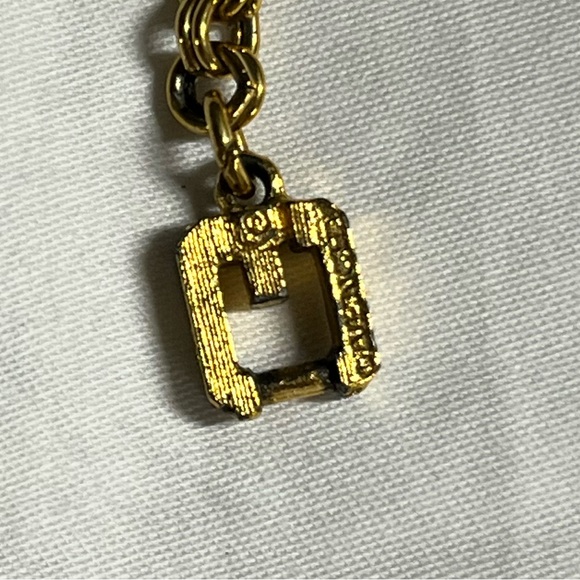 Givenchy Vintage Art-Deco Look Geometric Motifs Chain Necklace - Picture 12 of 16